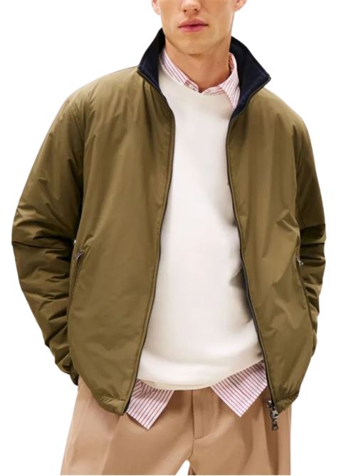 Giubbetto reversibile verde/blu Tommy Hilfiger | MW0MW41862RBN